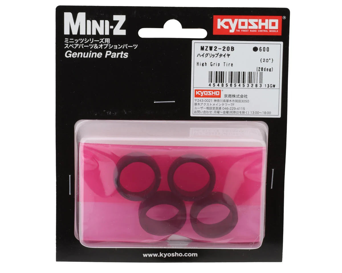 Kyosho Mini-Z 8.5mm High Grip Tire Set (4) (20 Shore)