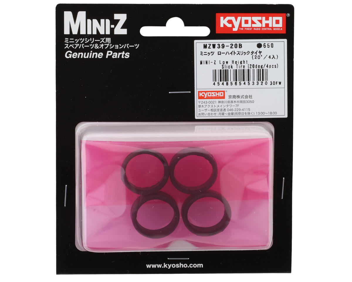 Kyosho Mini-Z Low Height Slick Tires (4) (20 Deg)