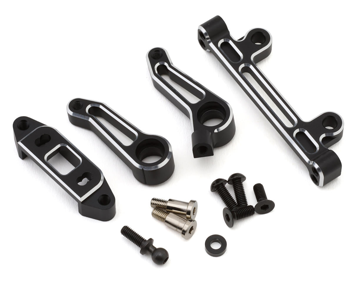 Yokomo RD2.0 Chamfered Aluminum Steering Bell Crank Assembly (Black)
