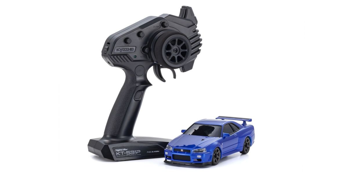 MINI-Z AWD NISSAN SKYLINE GT-R R34 V.specⅡNur Metallic Blue 32658MB