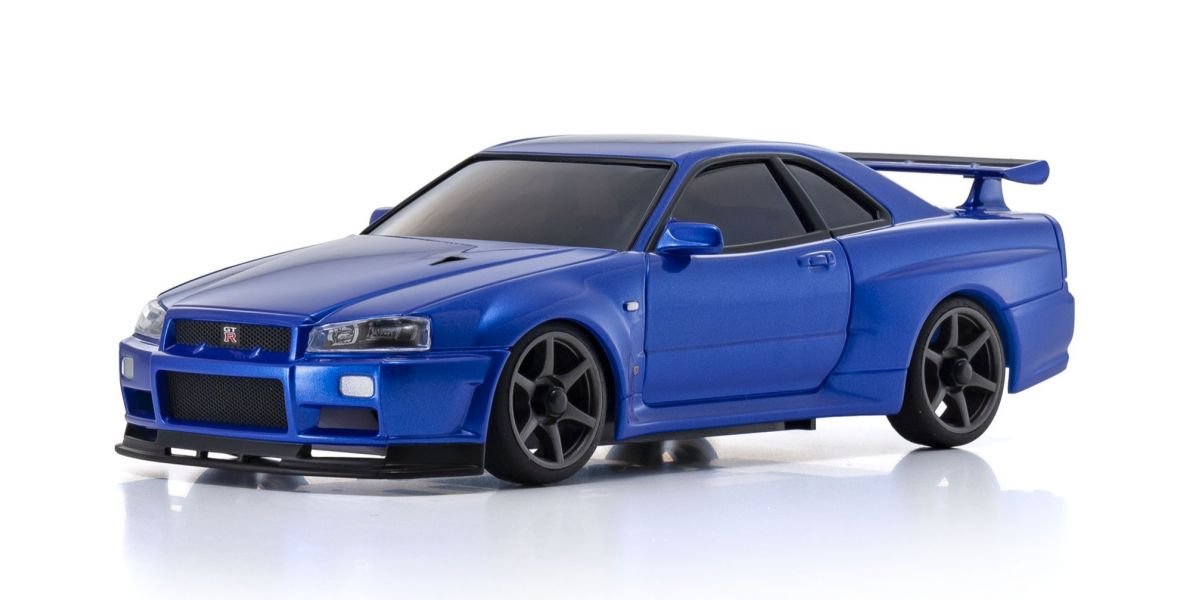 MINI-Z AWD NISSAN SKYLINE GT-R R34 V.specⅡNur Metallic Blue 32658MB