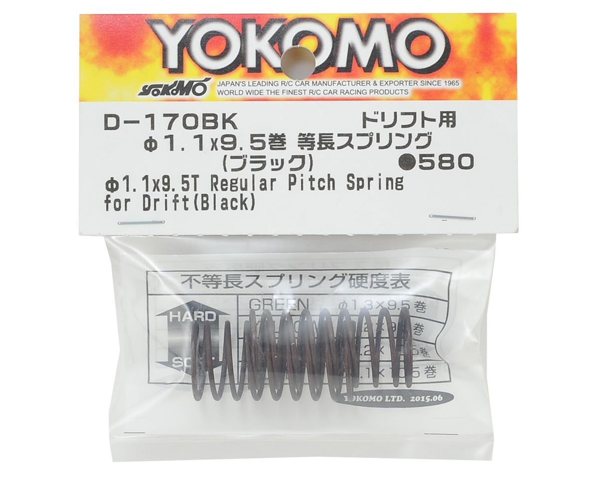Yokomo 32mm Regular Pitch Drift Spring (Black) (2) (1.1x9.5 Coils)