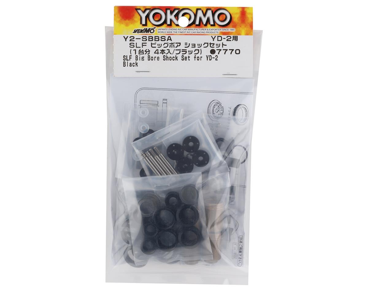Yokomo Aluminum SLF Big Bore Kashima Coated Drift Shocks Set (Black)