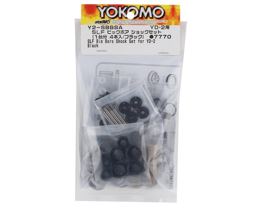 Yokomo Aluminum SLF Big Bore Kashima Coated Drift Shocks Set (Black)
