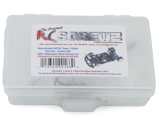 RC Screwz Associated RC28 Stainless Steel Screw Kit